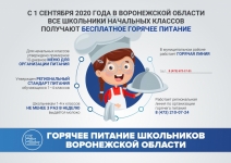 С 1 сентября все школьники начальных классов Воронежской области получат бесплатное горячее питание